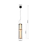 Lampy wiszące - Light Prestige Lampa wisząca Aeris 2 transparentna LED CCT LP-2137/2P TR - product 6