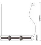 Light Prestige Lampa wisząca Aeris 3 linia transparent LED CCT LP-2137/3L TR Light Prestige Lampa wisząca Aeris 3 linia transparent LED CCT LP-2137/3L TR