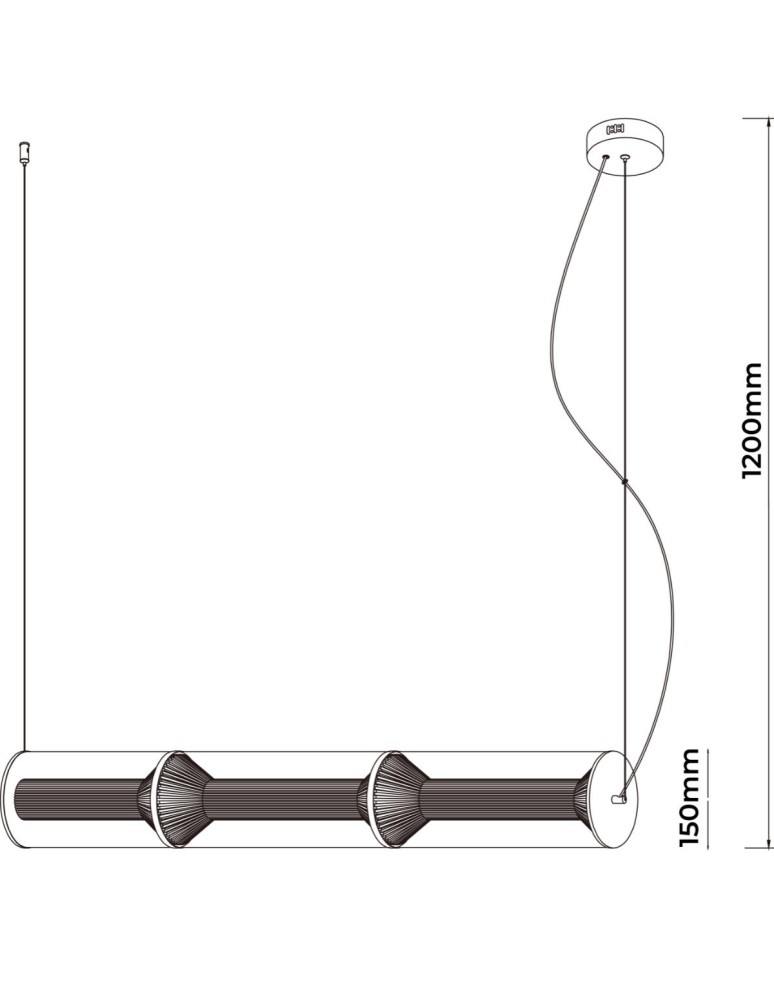 Light Prestige Lampa wisząca Aeris 3 linia transparent LED CCT LP-2137/3L TR Light Prestige Lampa wisząca Aeris 3 linia transparent LED CCT LP-2137/3L TR