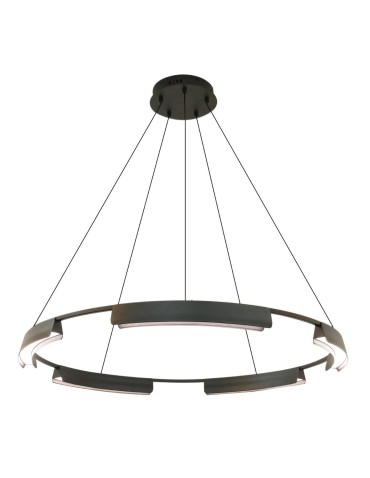 Light Prestige Lampa wisząca Tura 60 cm czarna LED CCT LP-9786/1P 60cm BK