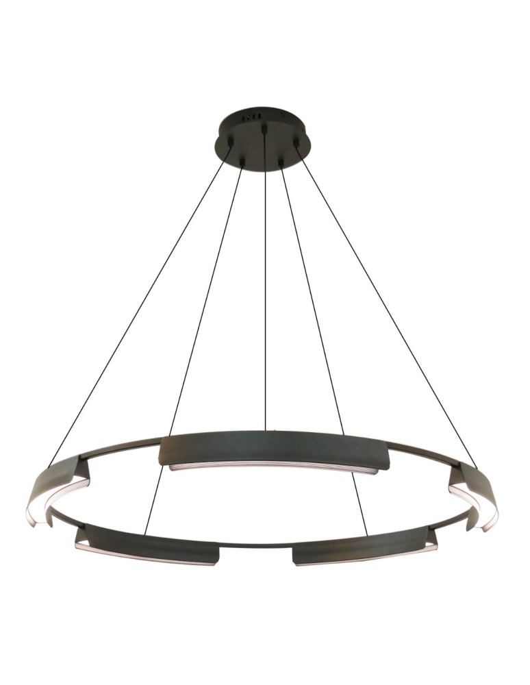 Light Prestige Lampa wisząca Tura 60 cm czarna LED CCT LP-9786/1P 60cm BK Light Prestige Lampa wisząca Tura 60 cm czarna LED CCT LP-9786/1P 60cm BK