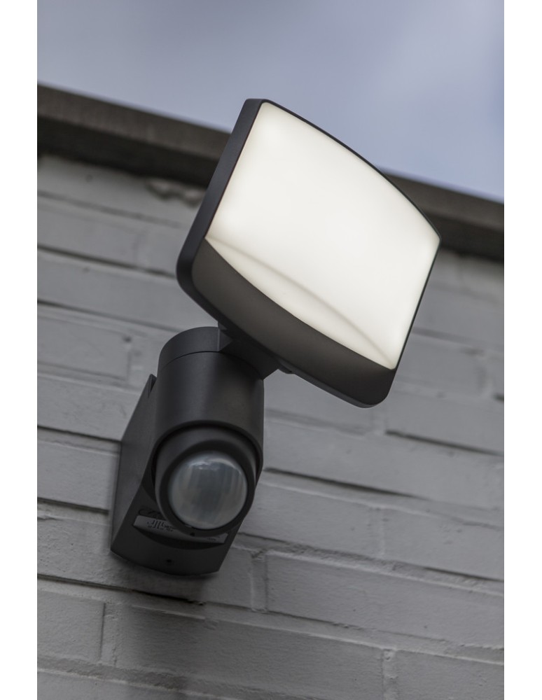 Lutec SUNSHINE - CZUJNIK RUCHU Ścienna LED Szary 6925601345