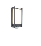 Lampy zewnętrzne z czujnikiem ruchu - Lutec QUBO - CZUJNIK RUCHU Ścienna LED Antracyt 5193002118 - produkt 5