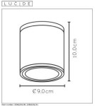 Lampy zewnętrzne sufitowe - Lucide AVEN  Sufitowa 1xGU10 czarny 22962/01/30 - product 3