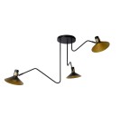 Lampy sufitowe reflektory - Lucide PEPIJN Sufitowa 3xE14 czarny 05128/03/30 - produkt 3
