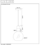 Lampy wiszące - Lucide JULIUS  Wisząca 1xE27 czarny 34438/20/65 - produkt 8