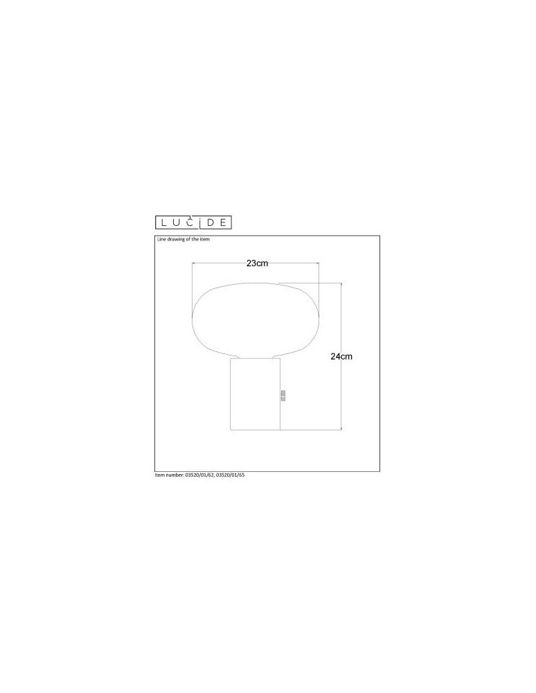 Lucide CHARLIZE Biurkowa 1xE27 burstynowy zielony 03520/01/62