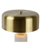 Lampy stołowe designerskie - Lucide MIRASOL Biurkowa 3xG9 biały satynowy mosiądz 34540/03/31 - produkt 6