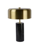 Lampy stołowe designerskie - Lucide MIRASOL Biurkowa 3xG9 czarny satynowy mosiądz 34540/03/30 - produkt 3
