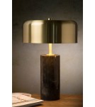 Lampy stołowe designerskie - Lucide MIRASOL Biurkowa 3xG9 czarny satynowy mosiądz 34540/03/30 - produkt 4