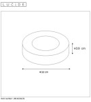 Plafony hermetyczne - Lucide BRICE-LED Sufitowa LED biały 28116/30/31 - produkt 3