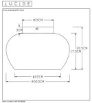 Lampy sufitowe - Lucide JUDI Sufitowa 1xE27 szary czarny 45177/30/65 - produkt 5