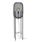 Lampy podłogowe loftowe - industrialne - Lucide MESH Podłogowa 1xE27 czarny 45785/01/30 - produkt 1