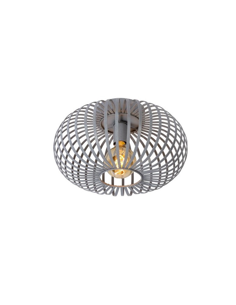 Lucide MANUELA Sufitowa 1xE27 szary 78174/40/36