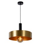 Lampy wiszące w kolorze mosiądz - Lucide GIADA Wisząca 1xE27 satynowy mosiądz czarny 30472/40/02 - produkt 2