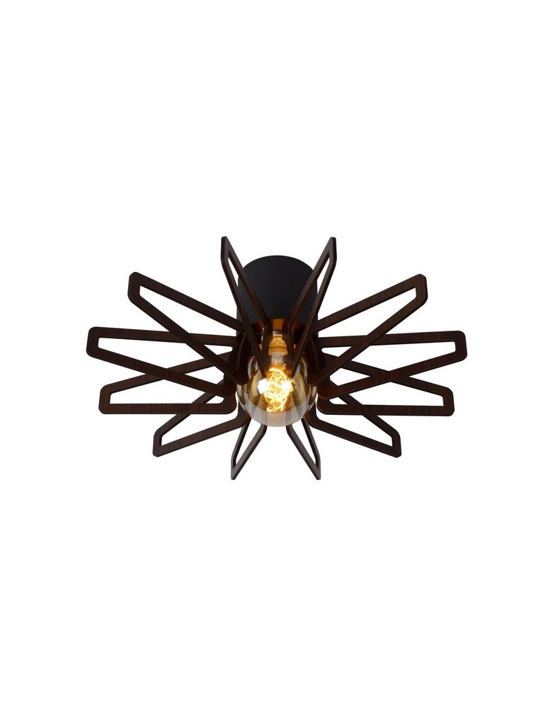 Lampy sufitowe - Lucide ZIDANE Sufitowa 1xE27 czarny 77184/45/30 - produkt kolory-swiatla.pl 1