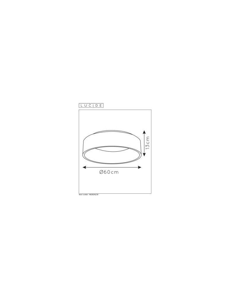 Lucide TALOWE Sufitowa LED czarny biały 46100/42/30