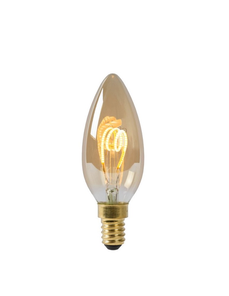 Żarówki Retro LED E14 230V - Lucide LED BULB 1xE14 bursztynowy 49043/03/62 - product kolory-swiatla.pl 1