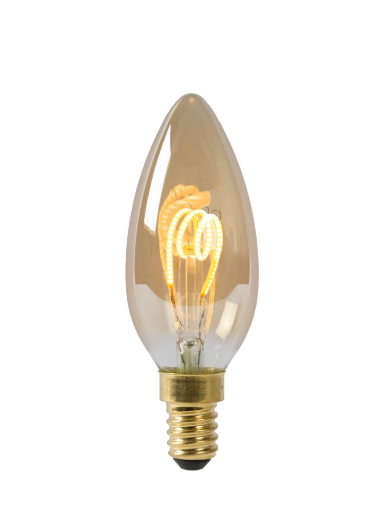 Żarówki Retro LED E14 230V - Lucide LED BULB 1xE14 bursztynowy 49043/03/62 - product kolory-swiatla.pl 2