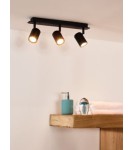 Lampy sufitowe reflektory - Lucide LENNERT Ścienna 3xGU10 czarny 26958/15/30 - produkt 4