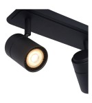 Lampy sufitowe reflektory - Lucide LENNERT Ścienna 3xGU10 czarny 26958/15/30 - produkt 7