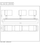 Lampy sufitowe reflektory - Lucide LENNERT Ścienna 3xGU10 czarny 26958/15/30 - produkt 9