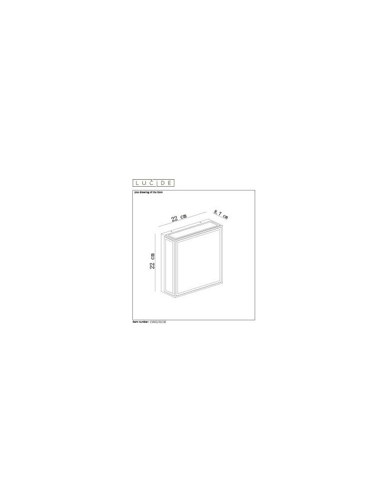 Lucide DUKAN Sufitowa 2xE27 czarny 15802/02/30