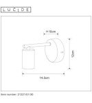 Kinkiety w stylu skandynawskim - Lucide LEANNE Ścienna 1xE27 czarny 21221/01/30 - produkt 7