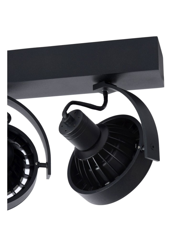 Lampy sufitowe reflektory - Lucide DORIAN Sufitowa 3xGU10 czarny 22968/36/30 - produkt kolory-swiatla.pl 6