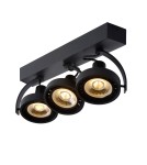Lampy sufitowe reflektory - Lucide DORIAN Sufitowa 3xGU10 czarny 22968/36/30 - produkt 7