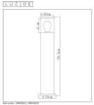 Lampy ogrodowe stojące - Lucide FEDOR Zewnętrzna 1xE27 czarny 14899/80/30 - produkt 6