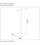 Lampy podłogowe - Lucide LEANNE Podłogowa 1xE27 czarny 21721/01/30 - produkt 9