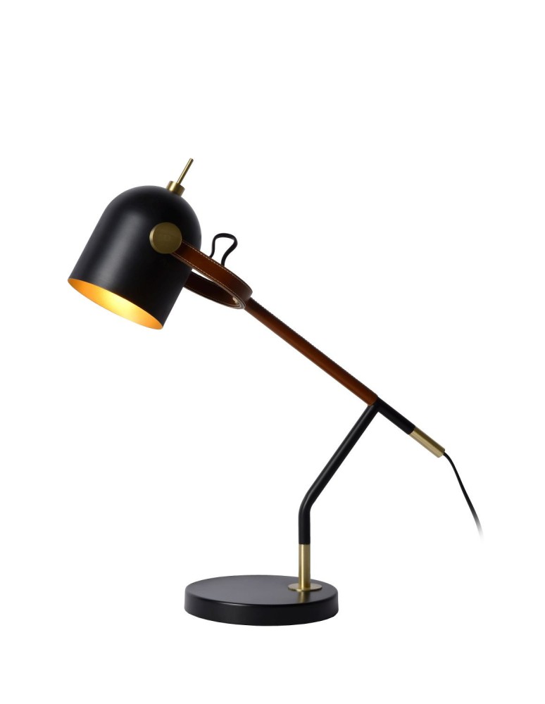 Lampy stołowe do czytania - Lucide WAYLON Biurkowa 1xE27 czarny brązowy 05627/01/30 - produkt kolory-swiatla.pl 2