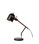 Lampy stołowe do czytania - Lucide WAYLON Biurkowa 1xE27 czarny brązowy 05627/01/30 - produkt 3