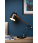 Lampy stołowe do czytania - Lucide WAYLON Biurkowa 1xE27 czarny brązowy 05627/01/30 - produkt 4