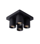 Lampy sufitowe reflektory - Lucide NIGEL Sufitowa 4xGU10 czarny 09929/20/30 - produkt 1