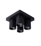 Lampy sufitowe reflektory - Lucide NIGEL Sufitowa 4xGU10 czarny 09929/20/30 - produkt 3