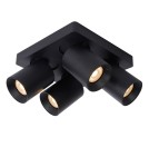 Lampy sufitowe reflektory - Lucide NIGEL Sufitowa 4xGU10 czarny 09929/20/30 - produkt 4