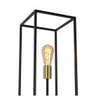 Lampy podłogowe loftowe - industrialne - Lucide RUBEN Podłogowa 3xE27 czarny satynowy mosiądz 00724/03/30 - produkt 8