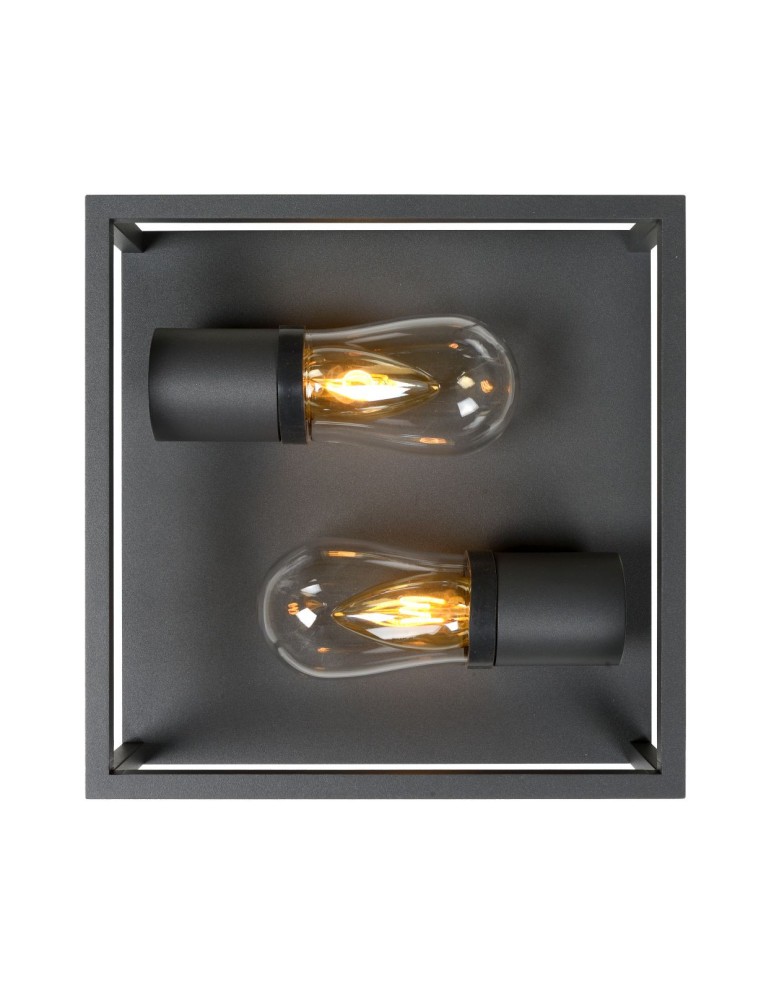 Lucide CARLYN Sufitowa 2xE14 czarny 27100/02/30