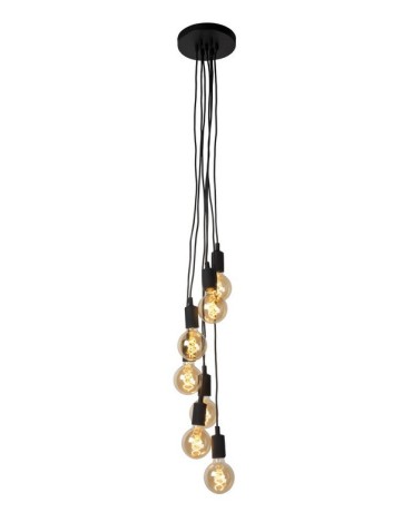 Lucide FIX MULTIPLE  Wisząca 7xE27 czarny 08408/07/30 - produkt 2