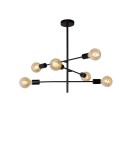 Lampy wiszące - Lucide LESTER Sufitowa 4xE27 czarny 21119/06/30 - produkt 1