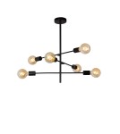 Lampy wiszące - Lucide LESTER Sufitowa 4xE27 czarny 21119/06/30 - produkt 2