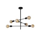 Lampy wiszące - Lucide LESTER Sufitowa 4xE27 czarny 21119/06/30 - produkt 3