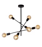 Lampy wiszące - Lucide LESTER Sufitowa 4xE27 czarny 21119/06/30 - produkt 5