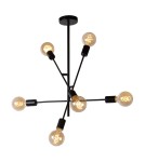 Lampy wiszące - Lucide LESTER Sufitowa 4xE27 czarny 21119/06/30 - produkt 6
