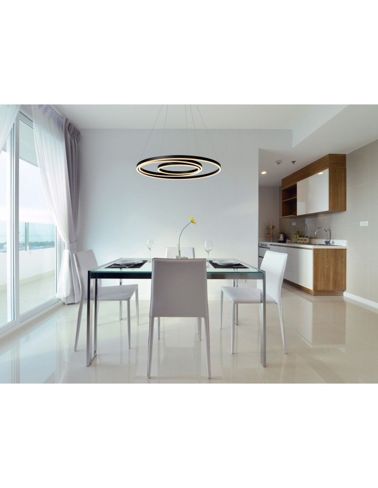 Lucide TRINITI Wisząca LED czarny biały 46402/99/30