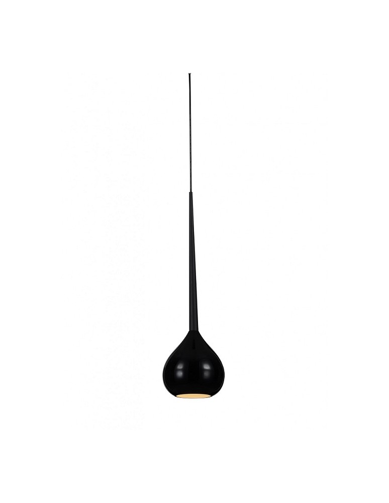 Lampy wiszące pojedyncze - Azzardo AGA 1 BLACK 1xE14 Wisząca Czarny AZ1061 - produkt kolory-swiatla.pl 1