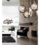 Lampy wiszące - Azzardo AMBER MILANO 5 CHROME 5xG9 Wisząca Chrom AZ0722 - product 4