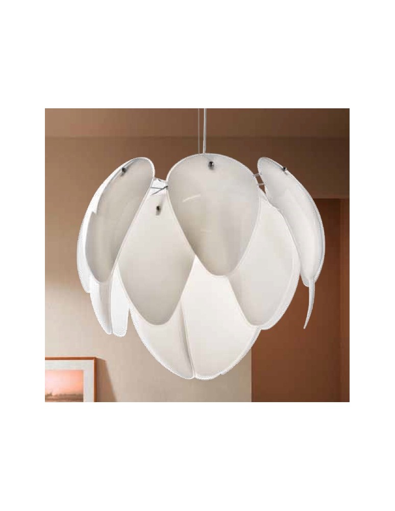 Azzardo ANTIRES WHITE 5xE27 Wisząca Biały AZ0472